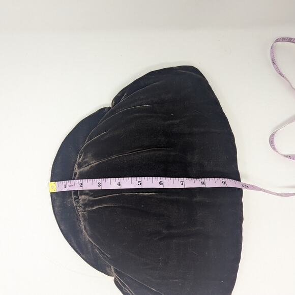 Vintage Velvet Clutch Bag Brown - Picture 7 of 11